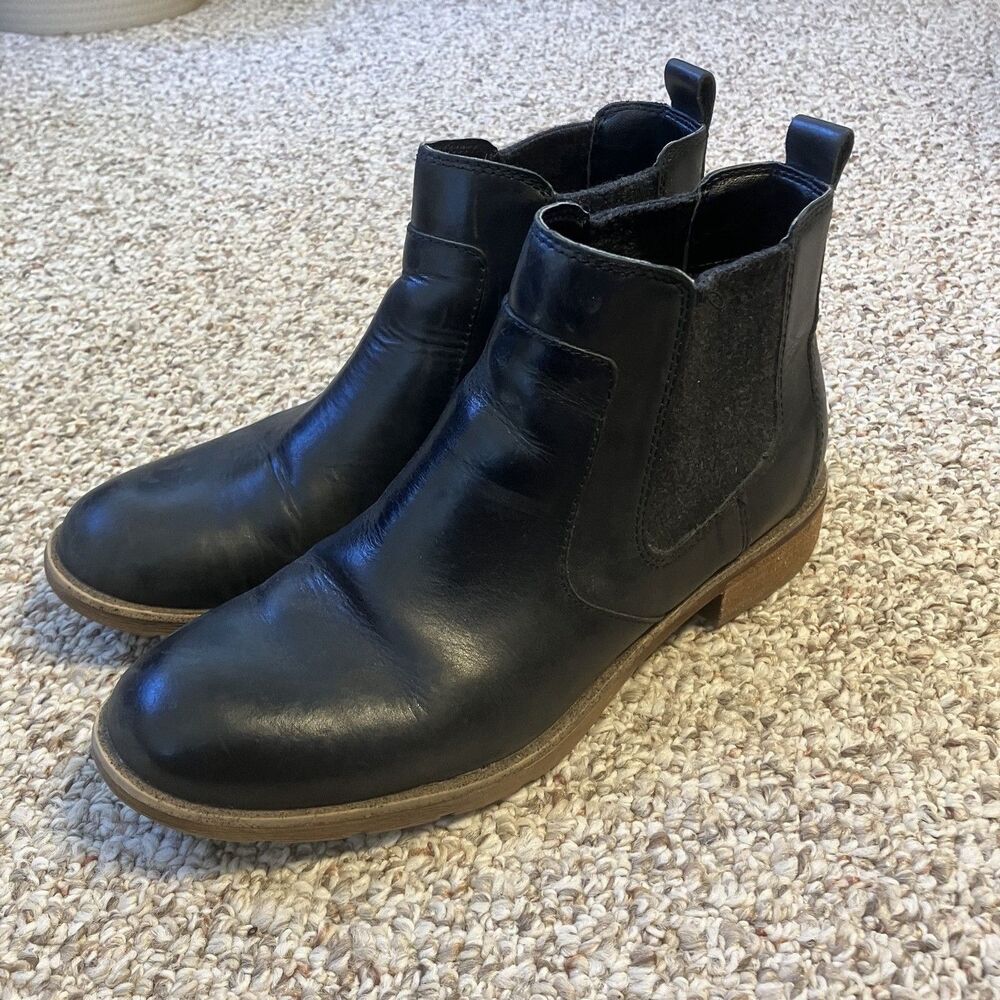 Sofft Womens Leather Chelsea Boot Bootie Size 8.5 M Black Cushion Comfort